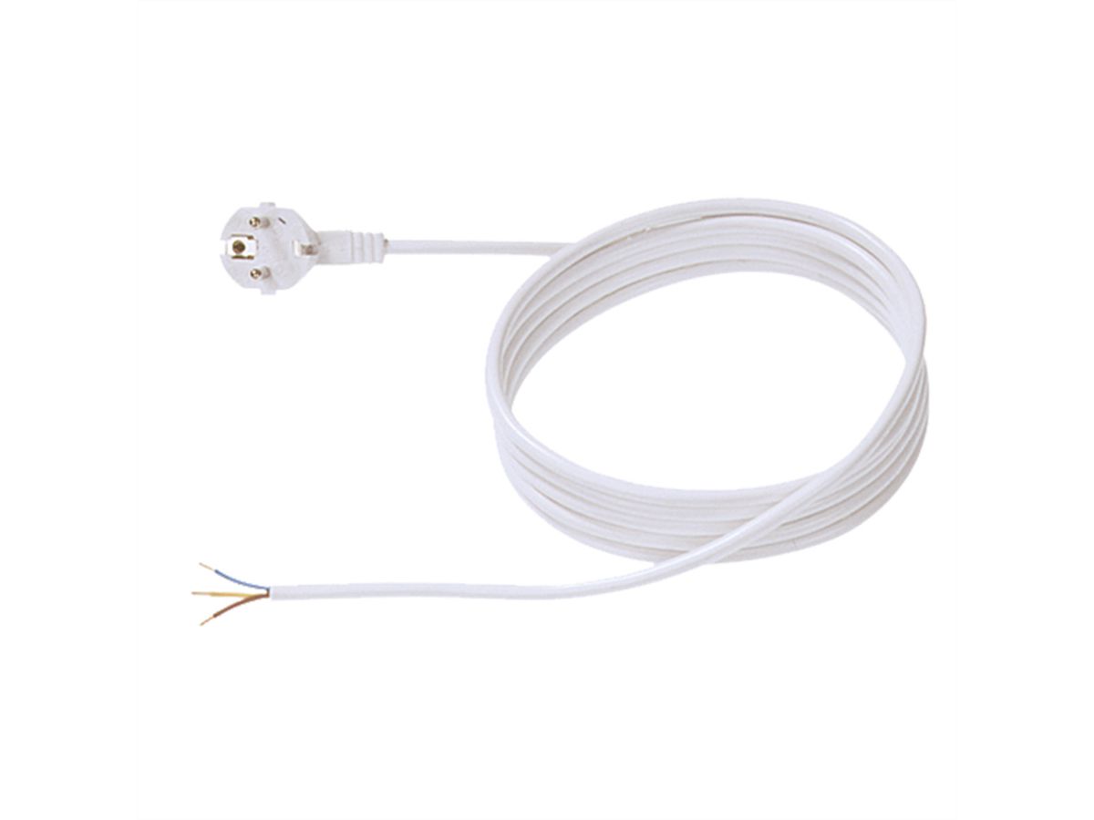 BACHMANN Zuleitung H05VV-F 3G1,5 5m, weiss, unverpackt