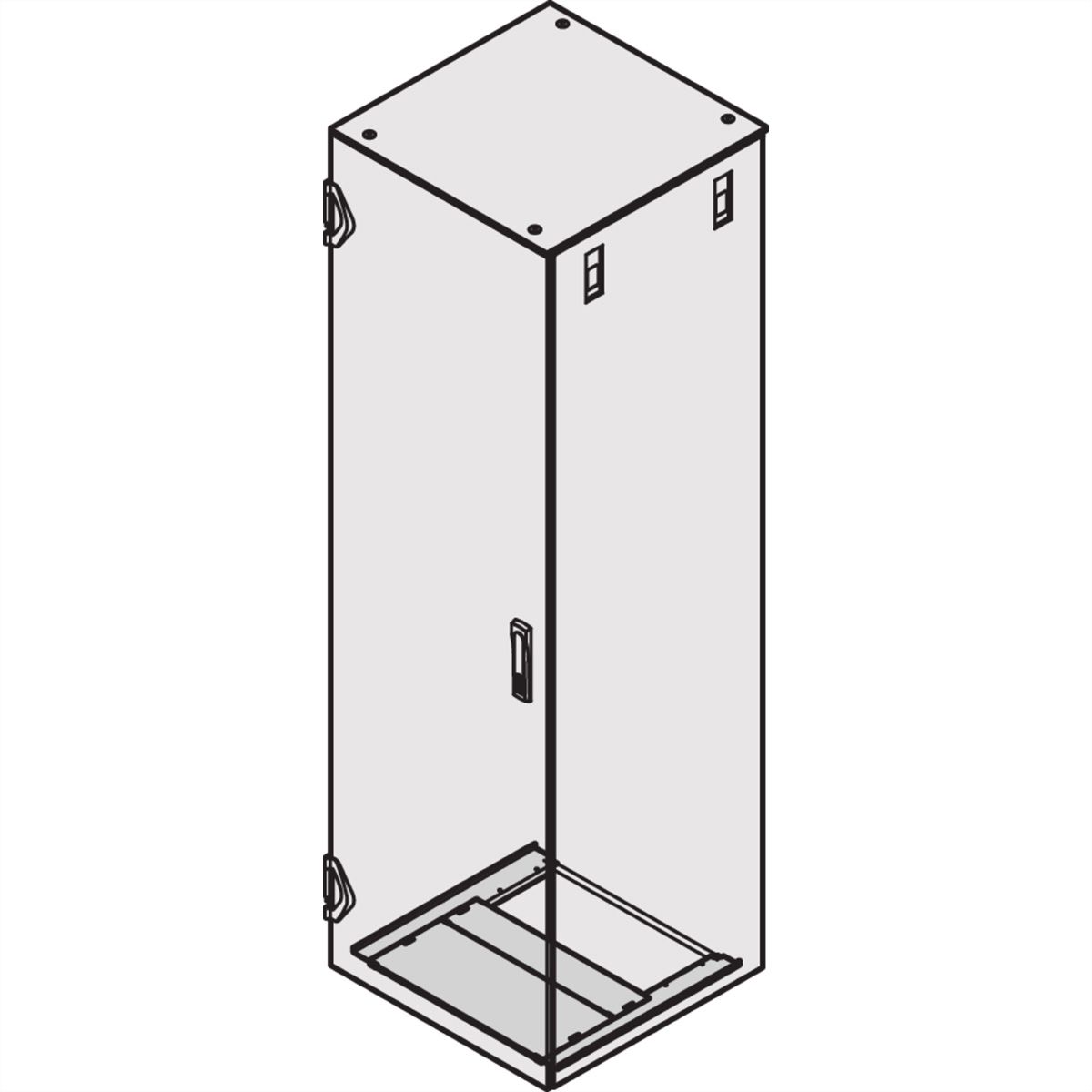 SCHROFF BODENPLATTE 800B 1200T RAL7021