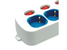 ROLINE 3-fach Steckdosenleiste mit Schalter, USB-Charger A+C, 3 m