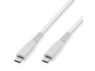 VALUE USB 3.2 Gen 2 kompatibles Kabel, C-C, ST/ST, 10Gbit/s, Emark, 60W, weiß, 3 m