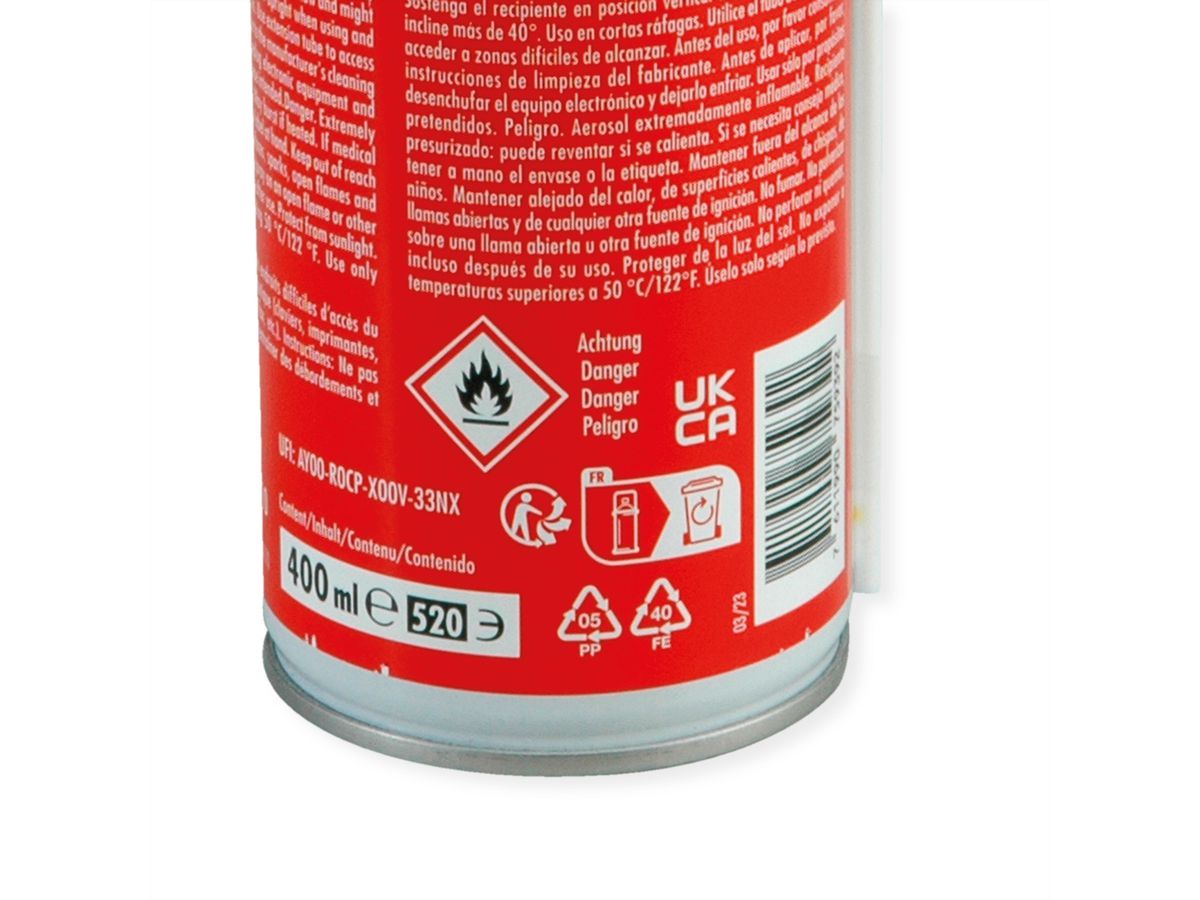 ROLINE Druckgas-Reiniger, 400 ml