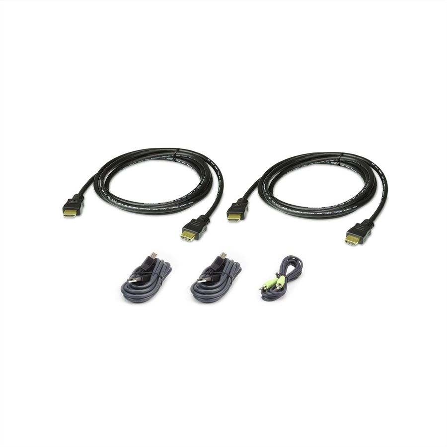 ATEN 2L-7D02UHX5 USB HDMI Dual Display Secure KVM Kabel Set