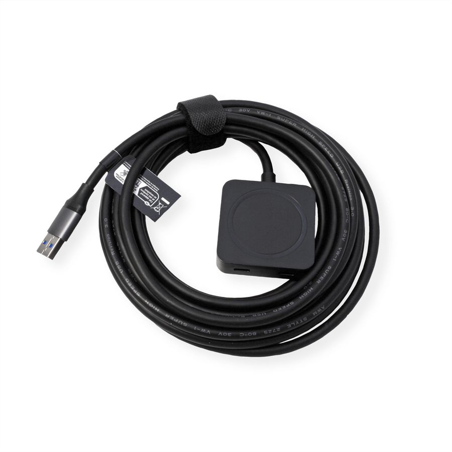 VALUE USB 3.2 Gen 1 Hub, 4 Ports (2x USB-A + 2x USB-C), mit Verlängerungskabel, 5 m
