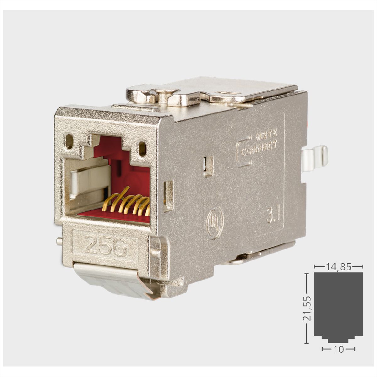 METZ CONNECT 25G-net Jack, 25Gmodul