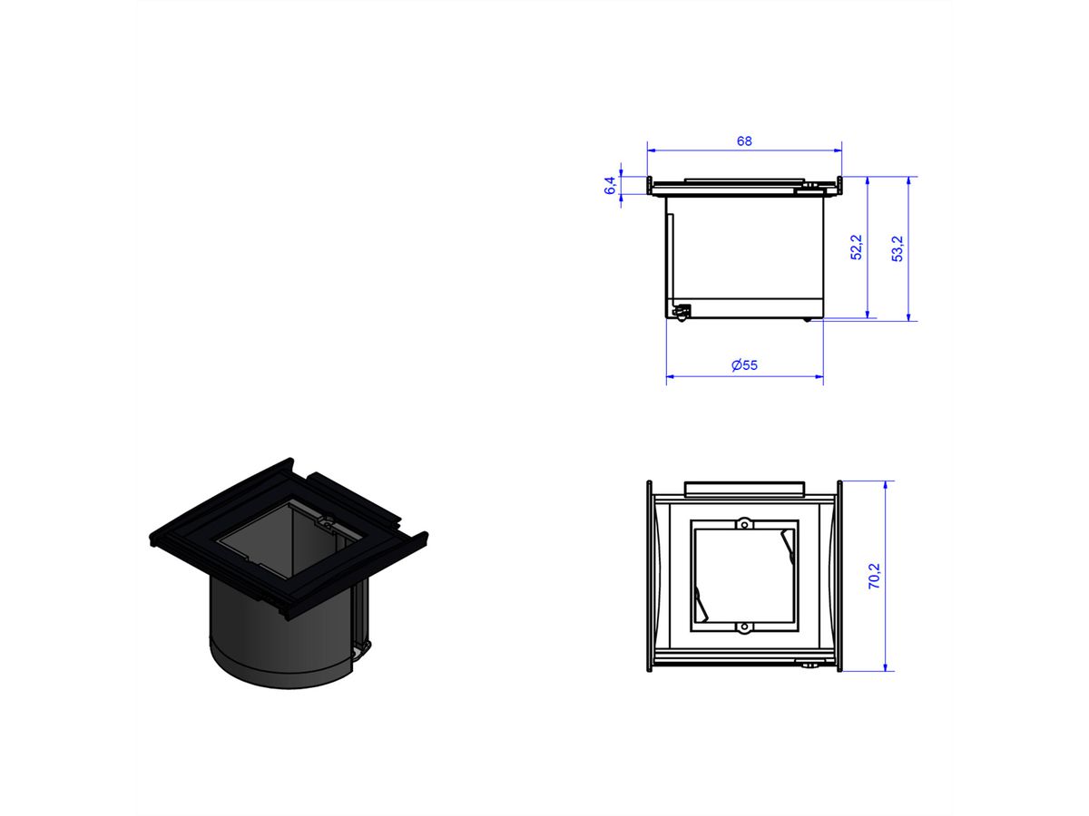 BACHMANN KAPSA XX-Small 1x ABD, für 1x Datenmodul