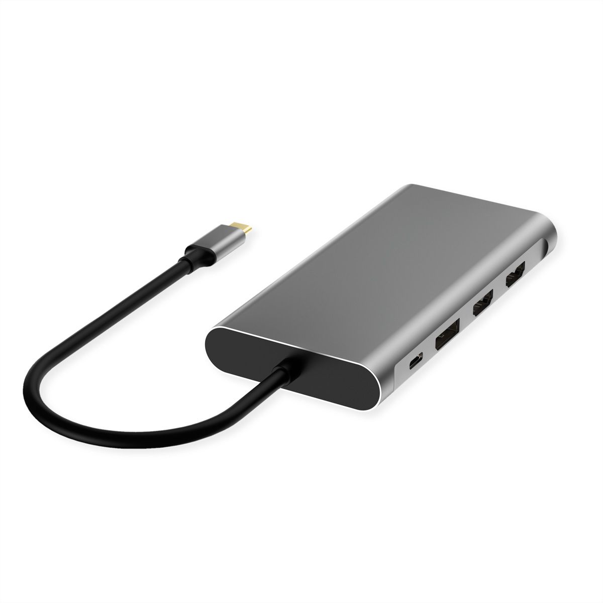 VALUE USB-C Dockingstation, 4k HDMI, DP, VGA, Gigabit Ethernet, USB-C, USB-A, PD