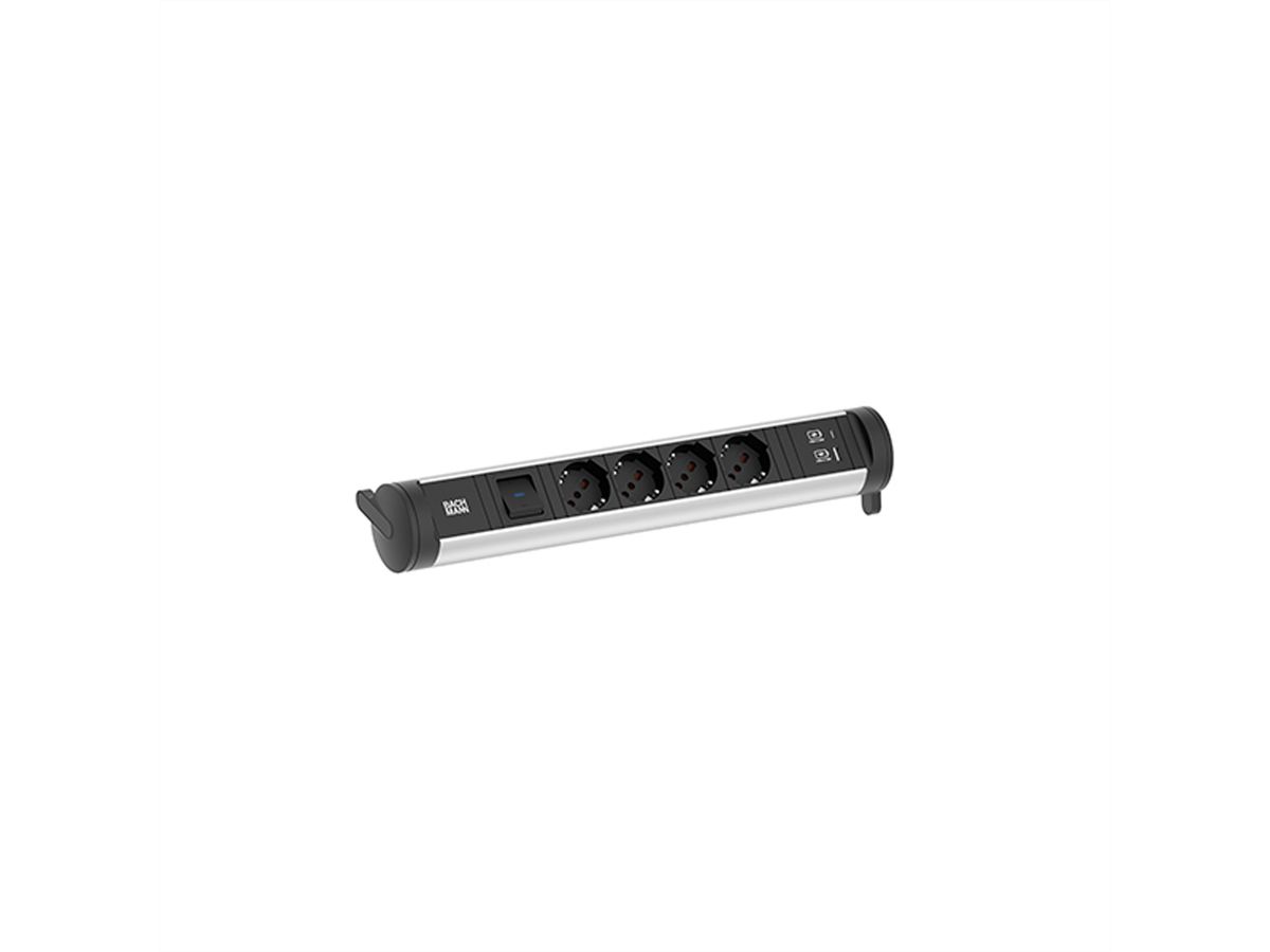 BACHMANN CYCLE Base 4xP40 1xSchalter 1xUSB A/C 22W 0,2m GST18