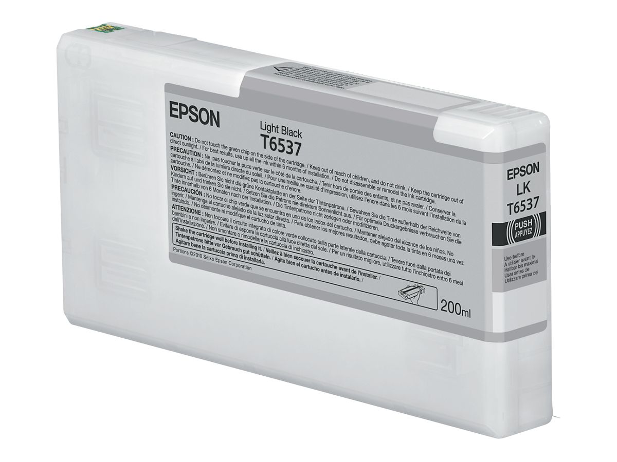 Epson T6537 Light Black-Tintenpatrone (200 ml)