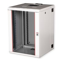 ROLINE 19-Zoll Wandgehäuse Pro 16 HE, 600x600 BxT zweiteilig schwenkbar grau