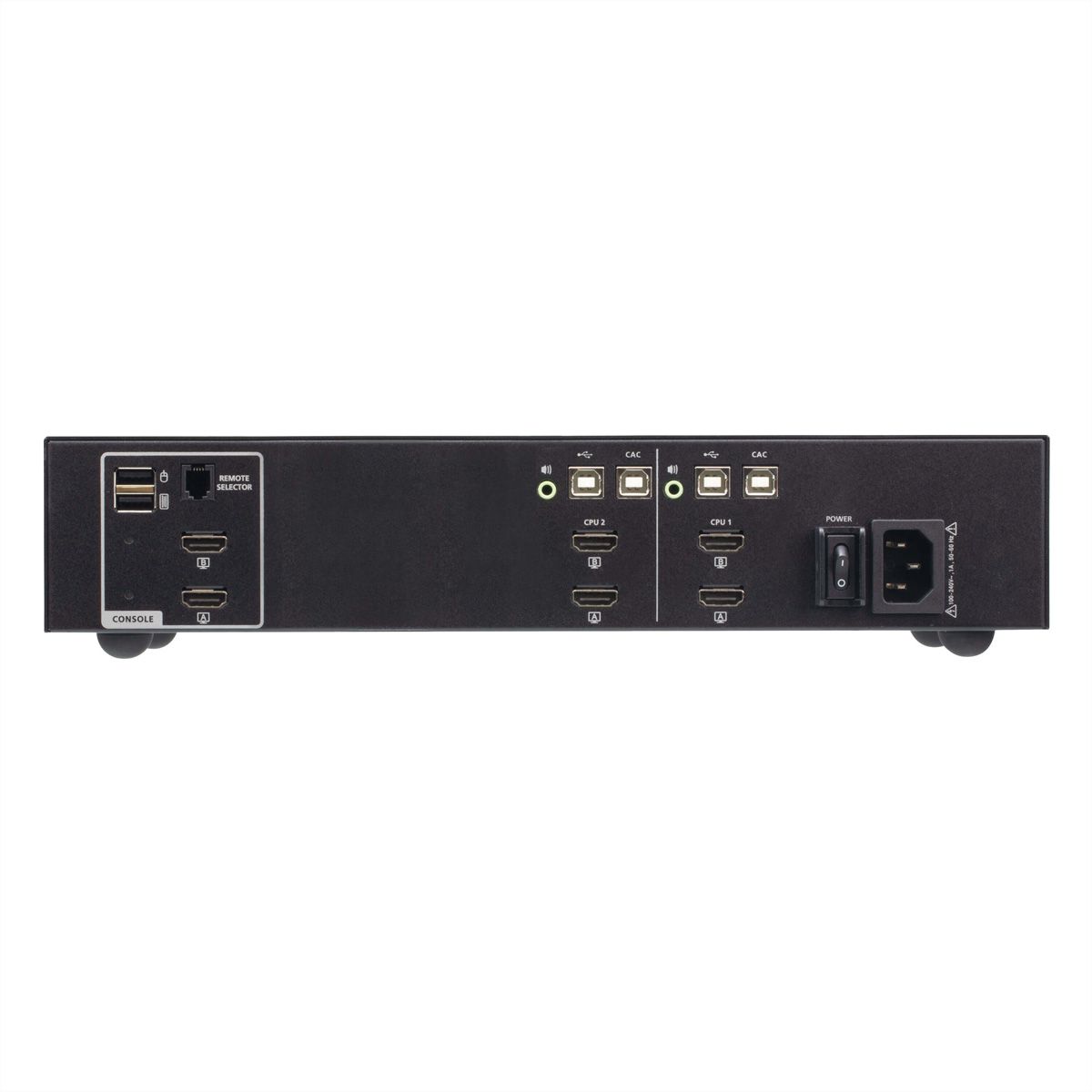 ATEN CS1142H4C 2-Port 4K HDMI Dual Display Secure KVM, mit Card Reader PSD PP V4.0 Compliant