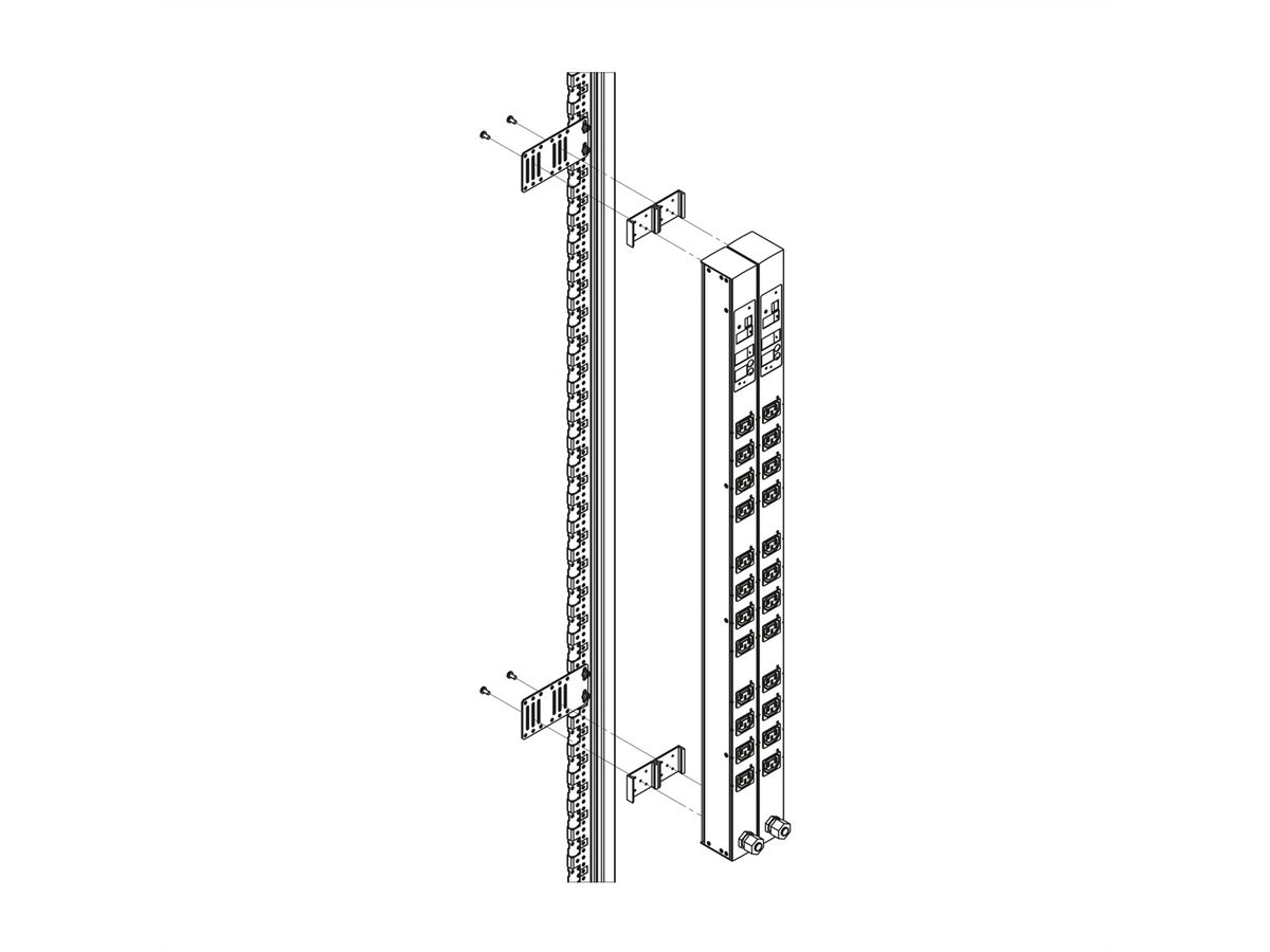 SCHROFF NTS BEFEST.KIT FUER 2 PDU