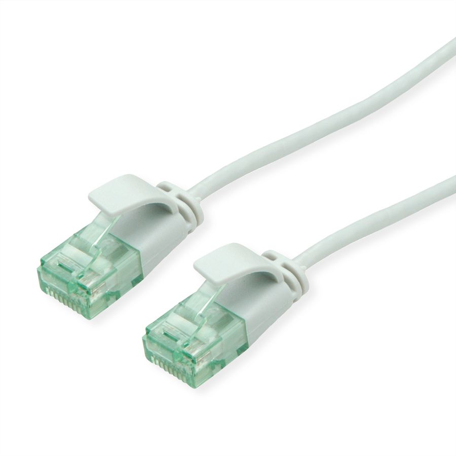 ROLINE RM UTP DataCenter Patchkabel Cat.6A (Class EA), slim, grau, 0,5 m