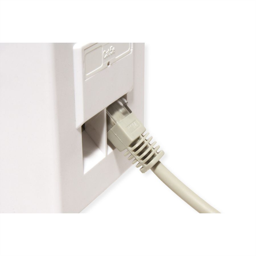 STANDARD UTP-Patchkabel konf. Cat.5e, beige, 3 m