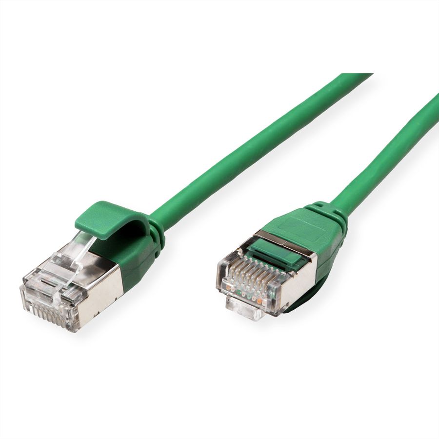 ROLINE U/FTP DataCenter Patchkabel Cat.6A (Class EA), LSOH, slim, grün, 2 m