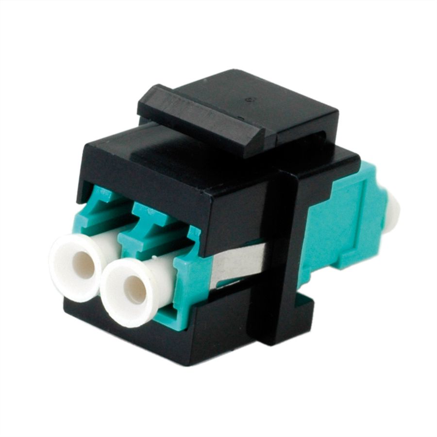 ROLINE Keystone LWL-Adapter LC/LC Duplex, Multimode, OM3