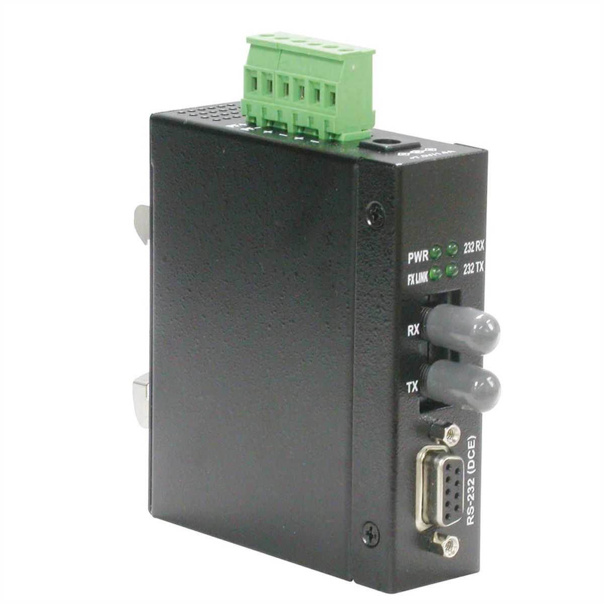 ROLINE Industrie Konverter RS232 - Multimode Glasfaser, ST