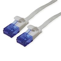 VALUE Patchkabel Cat.6A (Class EA) UTP, extra-flach, grau, 0,5 m