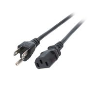 Netzkabel NEMA-5 auf C13 für USA, schwarz, 1,8 m