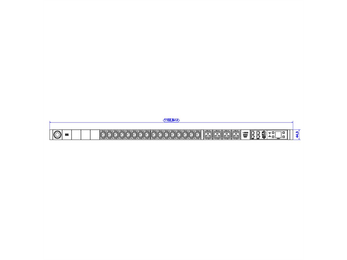 BACHMANN BN3000 RCM 16xC13 4xC19, Messung p.Ph.3mH05VV-F 3G2,5 CEE1x16A Lan