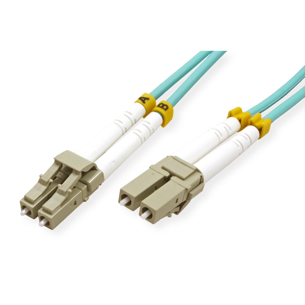VALUE LWL-Kabel 50/125µm OM3, LC/LC, LSOH, türkis, 2 m
