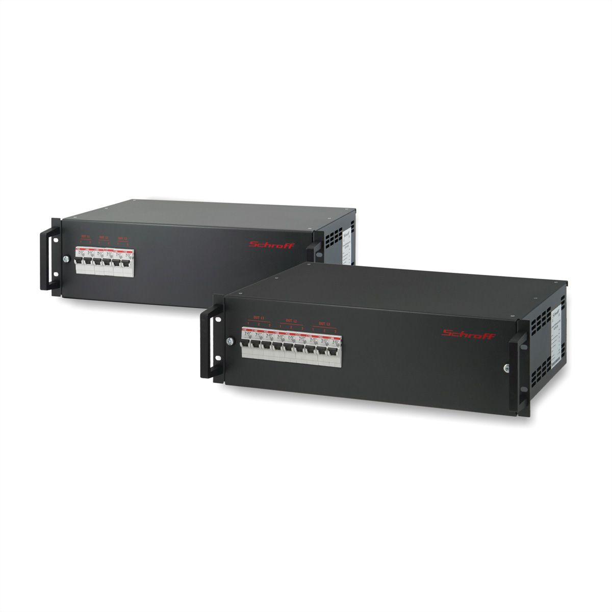 SCHROFF 19"-Stromverteiler, 3-phasig - 19"STROMVERT. 3HE 400V 63A