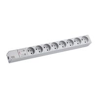 BACHMANN 19"-Steckdosenleiste 1HE 8xUTE 1xSPD