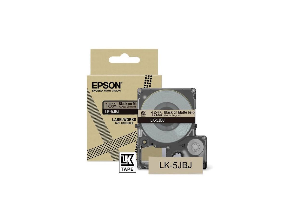 Epson LK-5JBJ Beige, Schwarz
