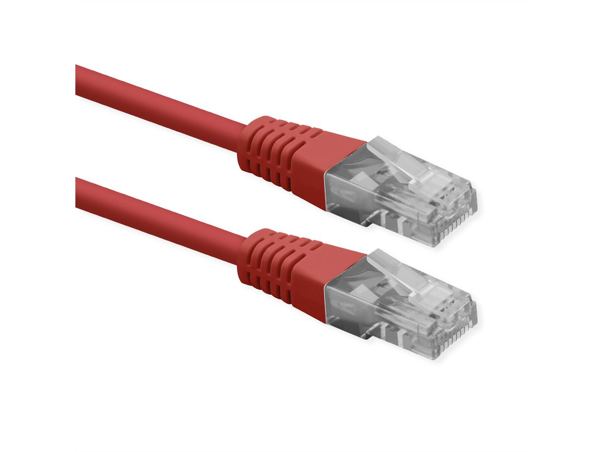 ROLINE Patchkabel Cat.6 (Class E), UTP, PoE, rot, 1,5 m