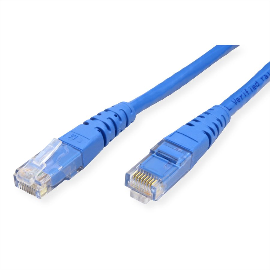 ROLINE Patchkabel Cat.6 (Class E) UTP, blau, 0,5 m