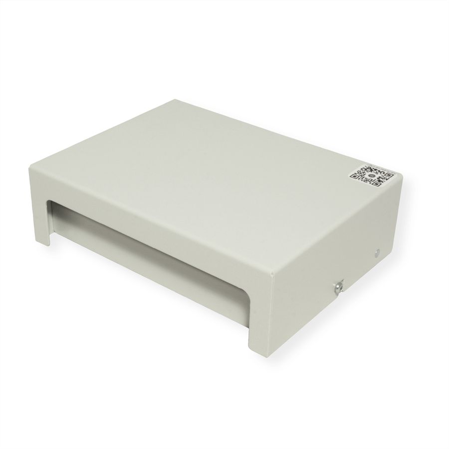 EasyLan preLink / fixLink Unterbaupanel, 8x Keystone, RAL7035