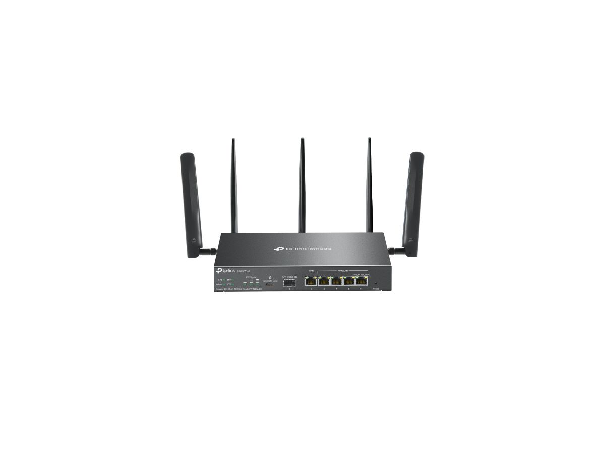 TP-Link Omada ER706W-4G WLAN-Router Gigabit Ethernet Dual-Band (2,4 GHz/5 GHz) Schwarz
