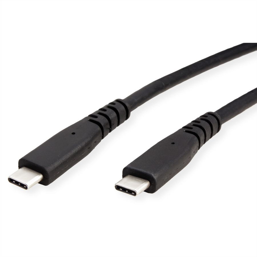 ROLINE USB4 Gen2x2 Kabel, C–C, ST/ST, 4K UHD-1, 20Gbit/s, 240W, schwarz, 3 m