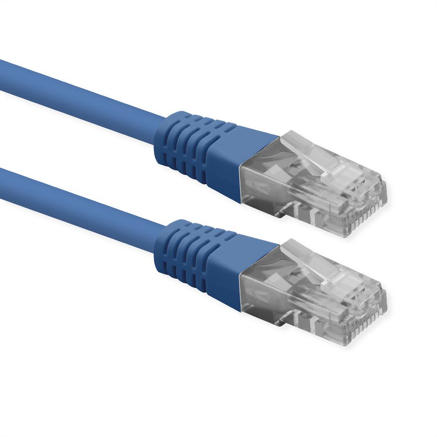 ROLINE Patchkabel Cat.6 (Class E), UTP, PoE, blau, 0,5 m