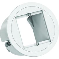 BACHMANN PIX 1xCM RAL9010 Zierring in Edelstahl-Optik