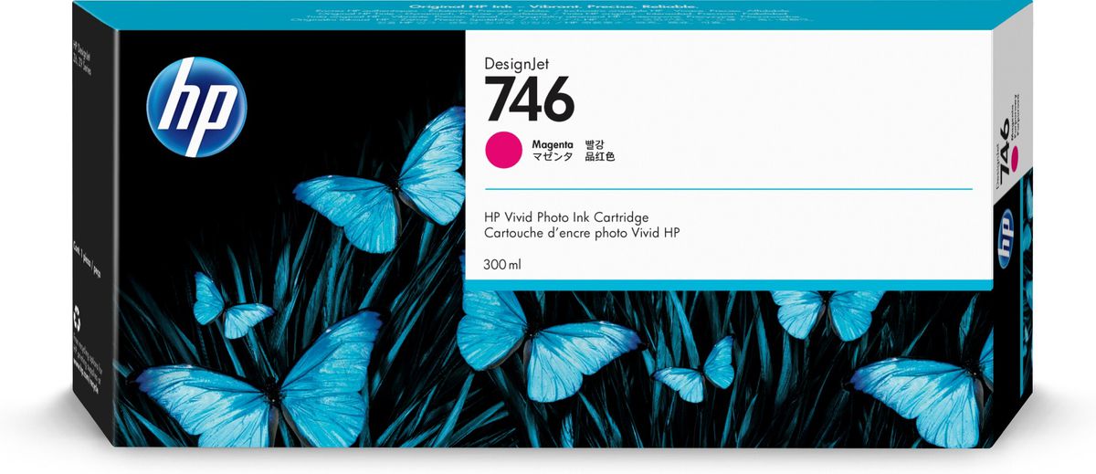 HP 746 Magenta DesignJet Tintenpatrone, 300 ml