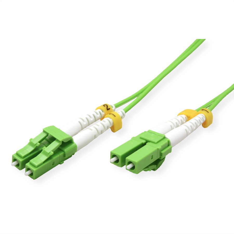 ROLINE LWL-Kabel 50/125µm OM5, LC/LC, LSOH, Low-Loss, grün, 2 m