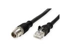 METZ CONNECT Verbindungsleitung M12 ST-RJ45 ST, 4-polig X-kodiert, schwarz, 1 m
