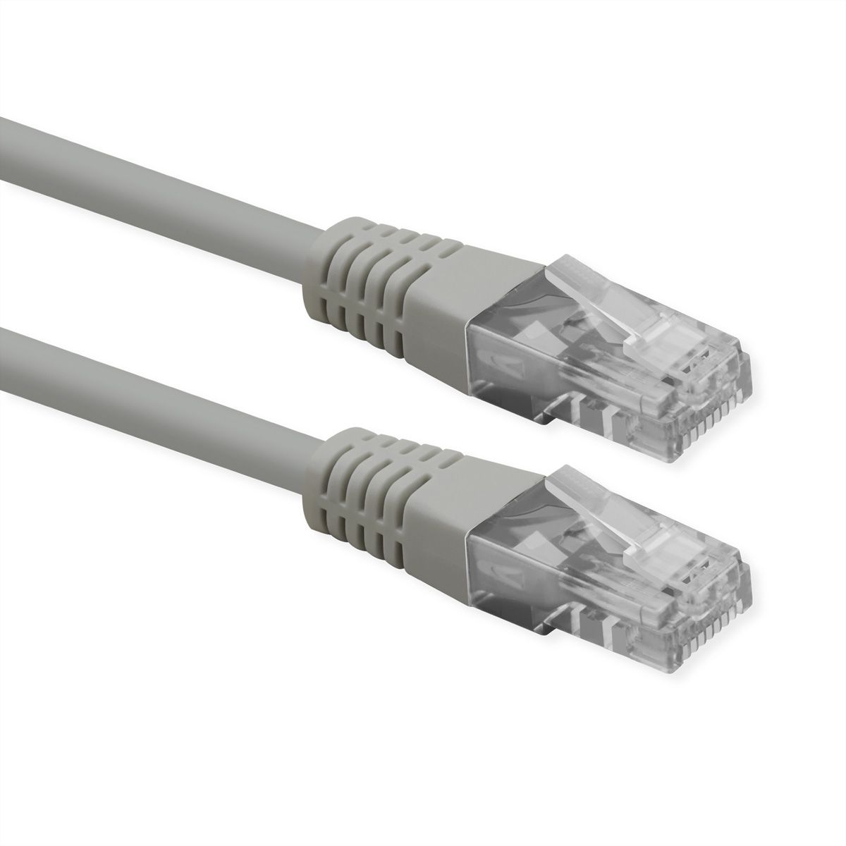 ROLINE Patchkabel Cat.6 (Class E), UTP, PoE, grau, 10 m