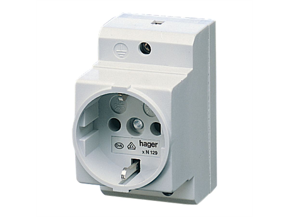 SCHROFF Schutzkontakt-Steckdose 250V,16 A - Schutzkontakt-STECKDOSE 250V/16A(DE)