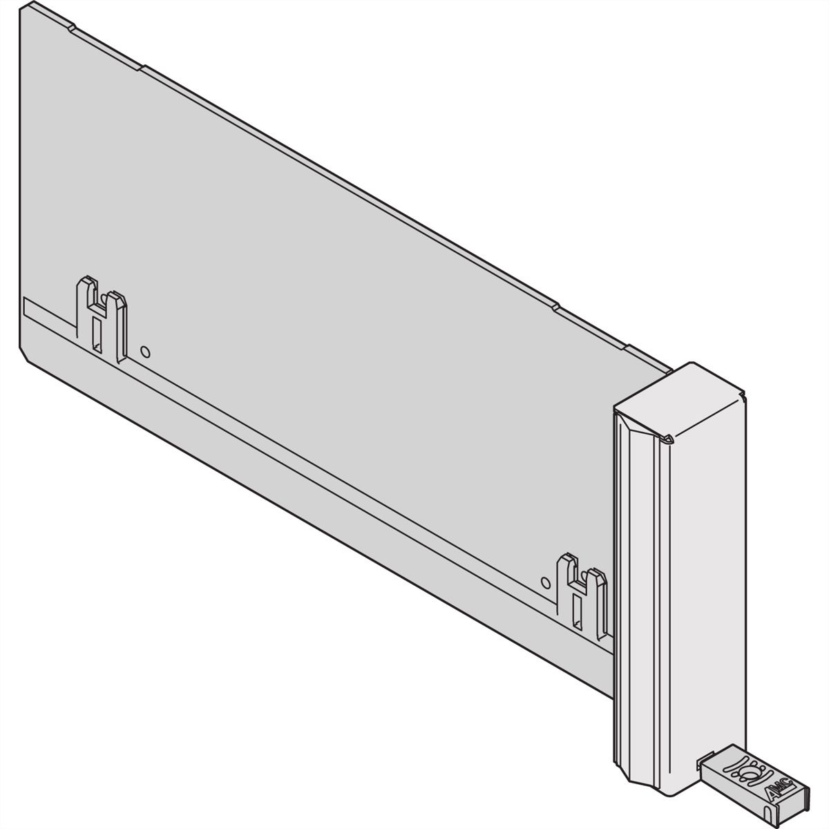 SCHROFF Filler-Modul ECO mit starrem Griff - AMC BLINDMODUL MS D