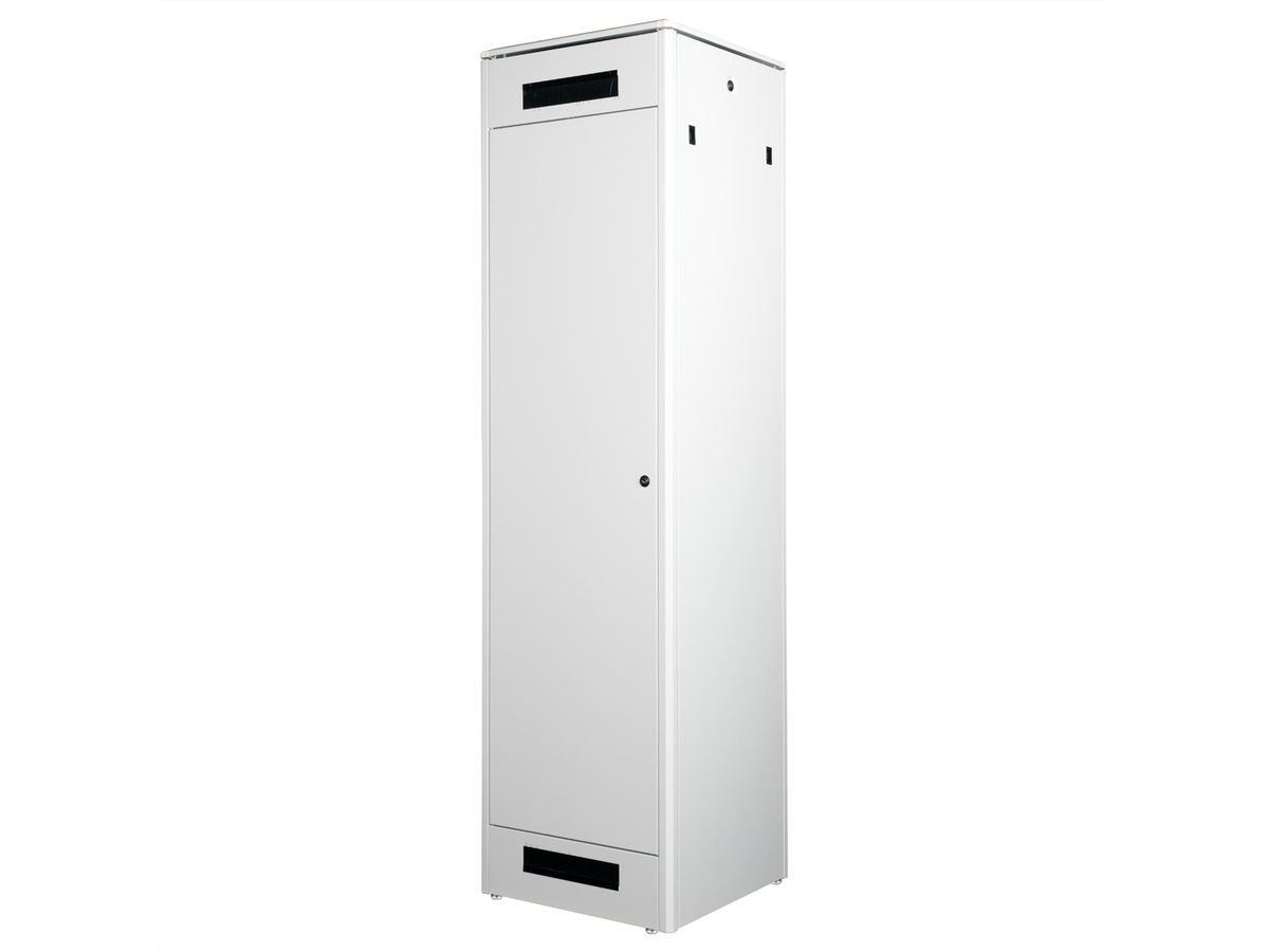 ROLINE 19-Zoll Netzwerkschrank Pro 47 HE, 600x600 BxT Glastür grau