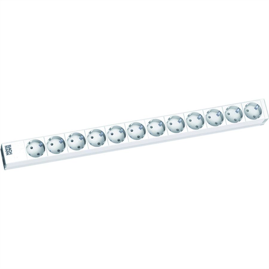 BACHMANN ALU 1HE 12xCEE7/3 Strom 2,0m CEE7/7 565mm