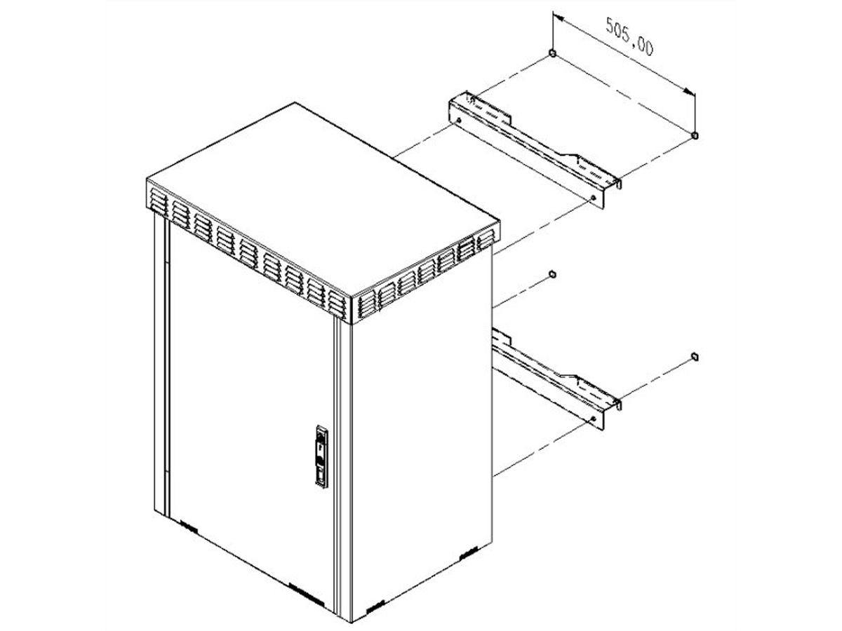 SCHROFF Wandbefestigung - OD WANDBEFESTIG. SET UNIBODY