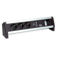 BACHMANN Desk1 1xUSBCharger 3xSchutzkontakt, 1xABD