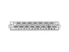 SCHROFF Steckverbinder H 15 F - FEDERLEISTE H15F