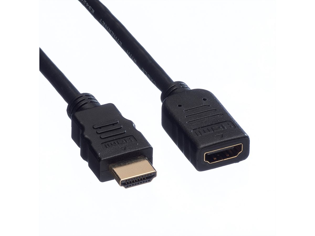 VALUE HDMI High Speed Verlängerungskabel, mit Ethernet, ST-BU, 1 m