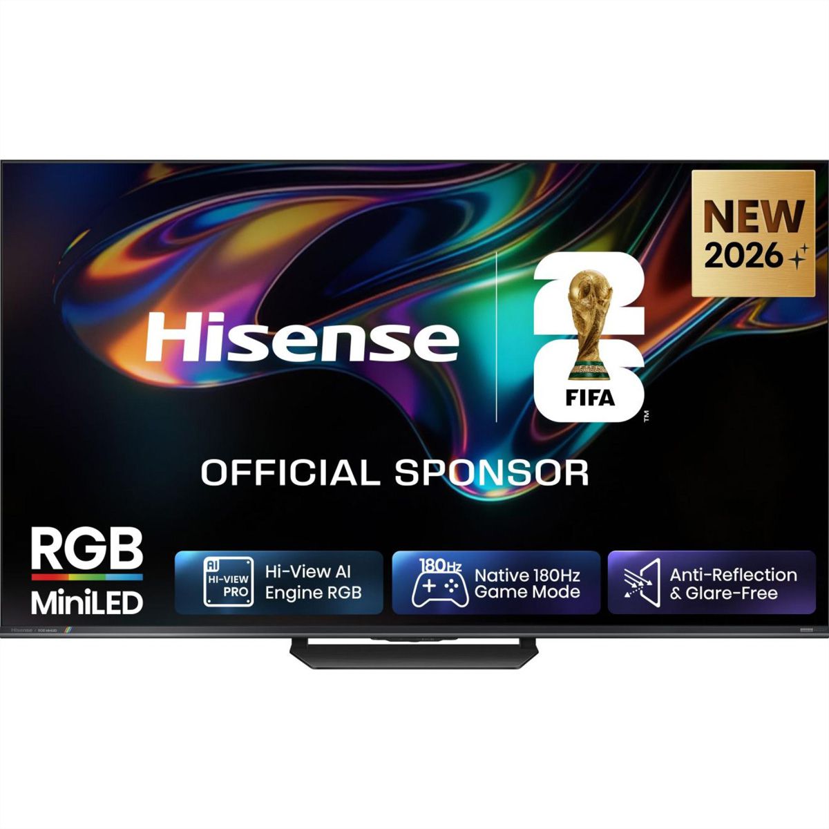 Hisense TV 55UR8DS 55", RGB Mini LED 4K, 180Hz, 2500 Nits