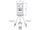 BACHMANN ELEVATOR 1x Schutzkontakt, 1x CAT6, 1x USB 3.0, Edelstahl