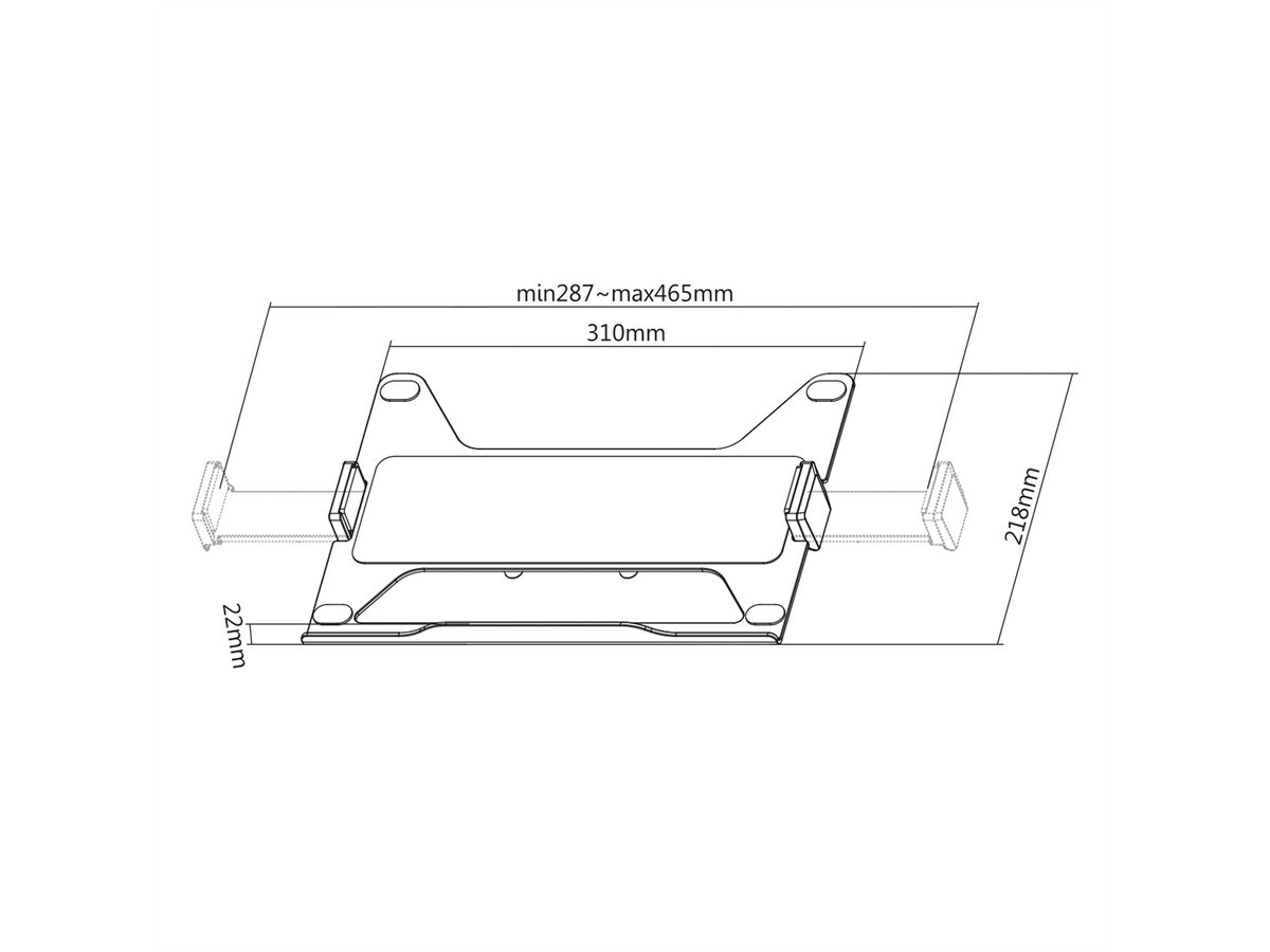 VALUE Universal Notebook-/Tablet-Halterung, VESA kompatibel, flexibel