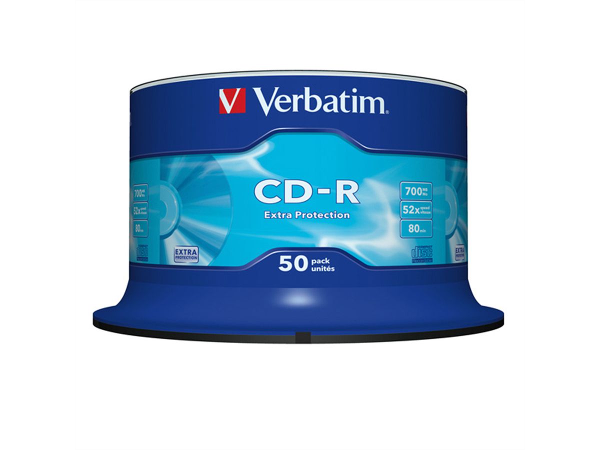 VERBATIM CD-R, 50er Spindel, 700MB, 52fach